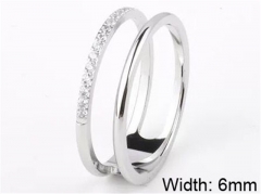 HY Wholesale 316L Stainless Steel Popular Rings-HY0064R080