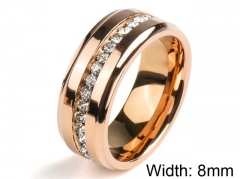 HY Wholesale 316L Stainless Steel Popular Rings-HY0064R055