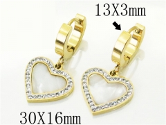HY Wholesale Earrings 316L Stainless Steel Fashion Jewelry Earrings-HY32E0153PW