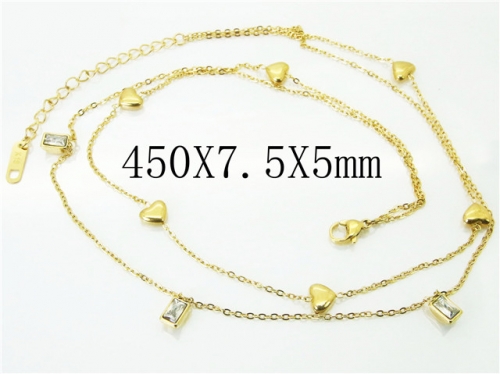 HY Wholesale Necklaces Stainless Steel 316L Jewelry Necklaces-HY32N0527HID
