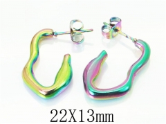 HY Wholesale Earrings 316L Stainless Steel Fashion Jewelry Earrings-HY70E0373LV