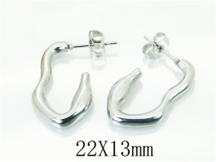 HY Wholesale Earrings 316L Stainless Steel Fashion Jewelry Earrings-HY70E0370KA