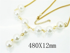 HY Wholesale Necklaces Stainless Steel 316L Jewelry Necklaces-HY92N0345H5