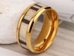 HY Wholesale Rings 316L Stainless Steel Fashion Rings-HY0066R073