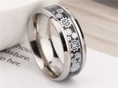HY Wholesale Rings 316L Stainless Steel Fashion Rings-HY0066R017