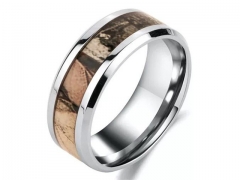 HY Wholesale Rings 316L Stainless Steel Fashion Rings-HY0066R084