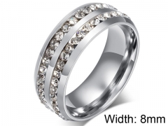 HY Wholesale Rings 316L Stainless Steel Fashion Rings-HY0066R090