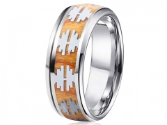 HY Wholesale Rings 316L Stainless Steel Fashion Rings-HY0066R007