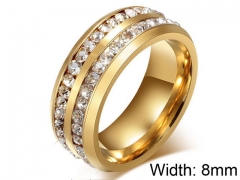 HY Wholesale Rings 316L Stainless Steel Fashion Rings-HY0066R089