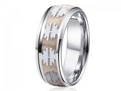 HY Wholesale Rings 316L Stainless Steel Fashion Rings-HY0066R009