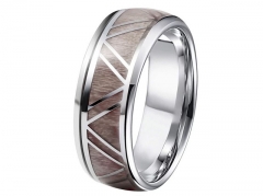 HY Wholesale Rings 316L Stainless Steel Fashion Rings-HY0066R003