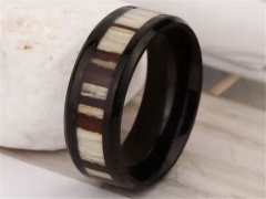 HY Wholesale Rings 316L Stainless Steel Fashion Rings-HY0066R071
