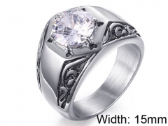 HY Wholesale Rings 316L Stainless Steel Rings-HY0067R574