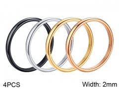 HY Wholesale Rings 316L Stainless Steel Rings-HY0067R022