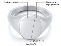 HY Wholesale Rings 316L Stainless Steel Rings-HY0067R303