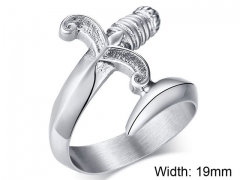 HY Wholesale Rings 316L Stainless Steel Rings-HY0067R428