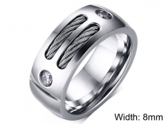 HY Wholesale Rings 316L Stainless Steel Rings-HY0067R380