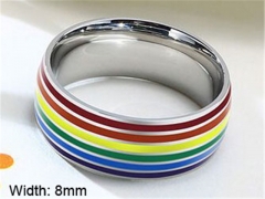 HY Wholesale Rings 316L Stainless Steel Rings-HY0067R013