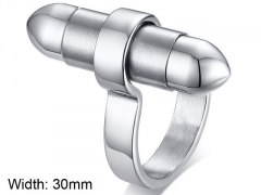HY Wholesale Rings 316L Stainless Steel Rings-HY0067R533