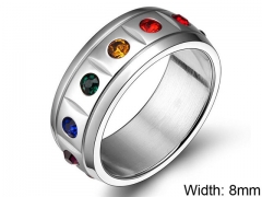 HY Wholesale Rings 316L Stainless Steel Rings-HY0067R417