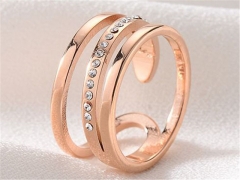 HY Wholesale Rings 316L Stainless Steel Popular Rings-HY0068R297