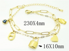 HY Wholesale Bracelets 316L Stainless Steel Jewelry Bracelets-HY32B0380HSS