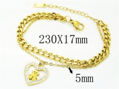 HY Wholesale Bracelets 316L Stainless Steel Jewelry Bracelets-HY80B1293OLR