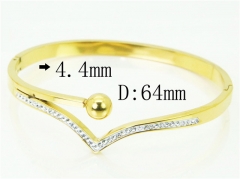 HY Wholesale Bangles Stainless Steel 316L Fashion Bangle-HY19B0776HMX