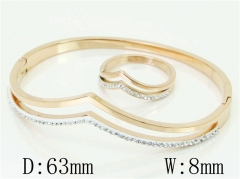 HY Wholesale Bangles Stainless Steel 316L Fashion Bangle-HY19B0827IMF