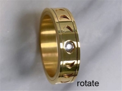 HY Wholesale Rings 316L Stainless Steel Popular Rings-HY0070R137