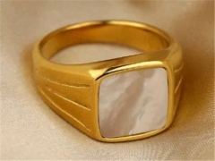 HY Wholesale Rings 316L Stainless Steel Popular Rings-HY0070R176