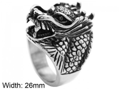 HY Wholesale Rings 316L Stainless Steel Popular Rings-HY0072R006