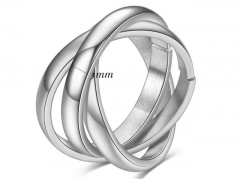 HY Wholesale Rings 316L Stainless Steel Popular Rings-HY0071R063