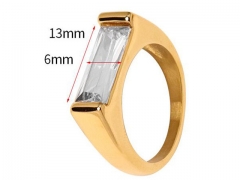 HY Wholesale Rings 316L Stainless Steel Popular Rings-HY0070R037