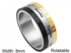 HY Wholesale Rings 316L Stainless Steel Popular Rings-HY0072R099