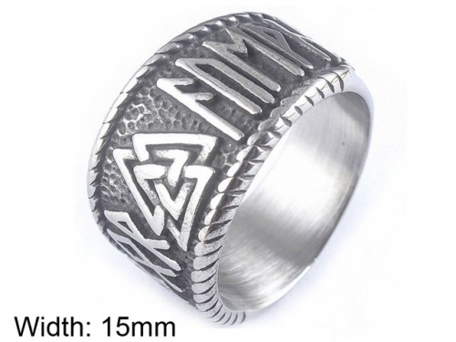 HY Wholesale Rings 316L Stainless Steel Popular Rings-HY0073R061