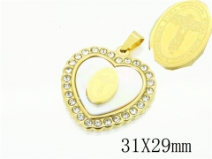 HY Wholesale Pendant 316L Stainless Steel Jewelry Pendant-HY12P1247MQ