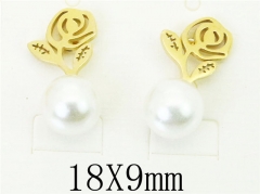 HY Wholesale Earrings 316L Stainless Steel Fashion Jewelry Earrings-HY56E0093LLE