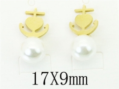 HY Wholesale Earrings 316L Stainless Steel Fashion Jewelry Earrings-HY56E0086LLF