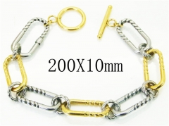 HY Wholesale Bracelets 316L Stainless Steel Jewelry Bracelets-HY21B0406HOR
