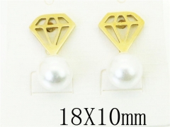 HY Wholesale Earrings 316L Stainless Steel Fashion Jewelry Earrings-HY56E0091LLT