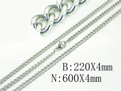 HY Wholesale Stainless Steel 316L Necklaces Bracelets Sets-HY40S0460LI