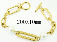 HY Wholesale Bracelets 316L Stainless Steel Jewelry Bracelets-HY21B0409HOE