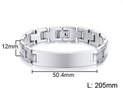 HY Wholesale Steel Stainless Steel 316L Bracelets-HY0067B060