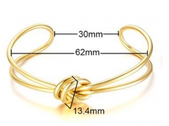 HY Wholesale Stainless Steel 316L Fashion Bangle-HY0067B339