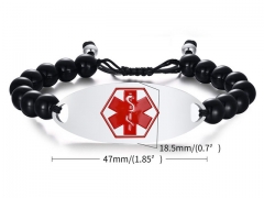 HY Wholesale Steel Stainless Steel 316L Bracelets-HY0067B269