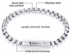 HY Wholesale Steel Stainless Steel 316L Bracelets-HY0067B198