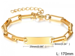 HY Wholesale Steel Stainless Steel 316L Bracelets-HY0067B298