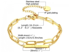 HY Wholesale Steel Stainless Steel 316L Bracelets-HY0067B360
