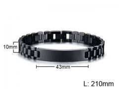HY Wholesale Steel Stainless Steel 316L Bracelets-HY0067B007